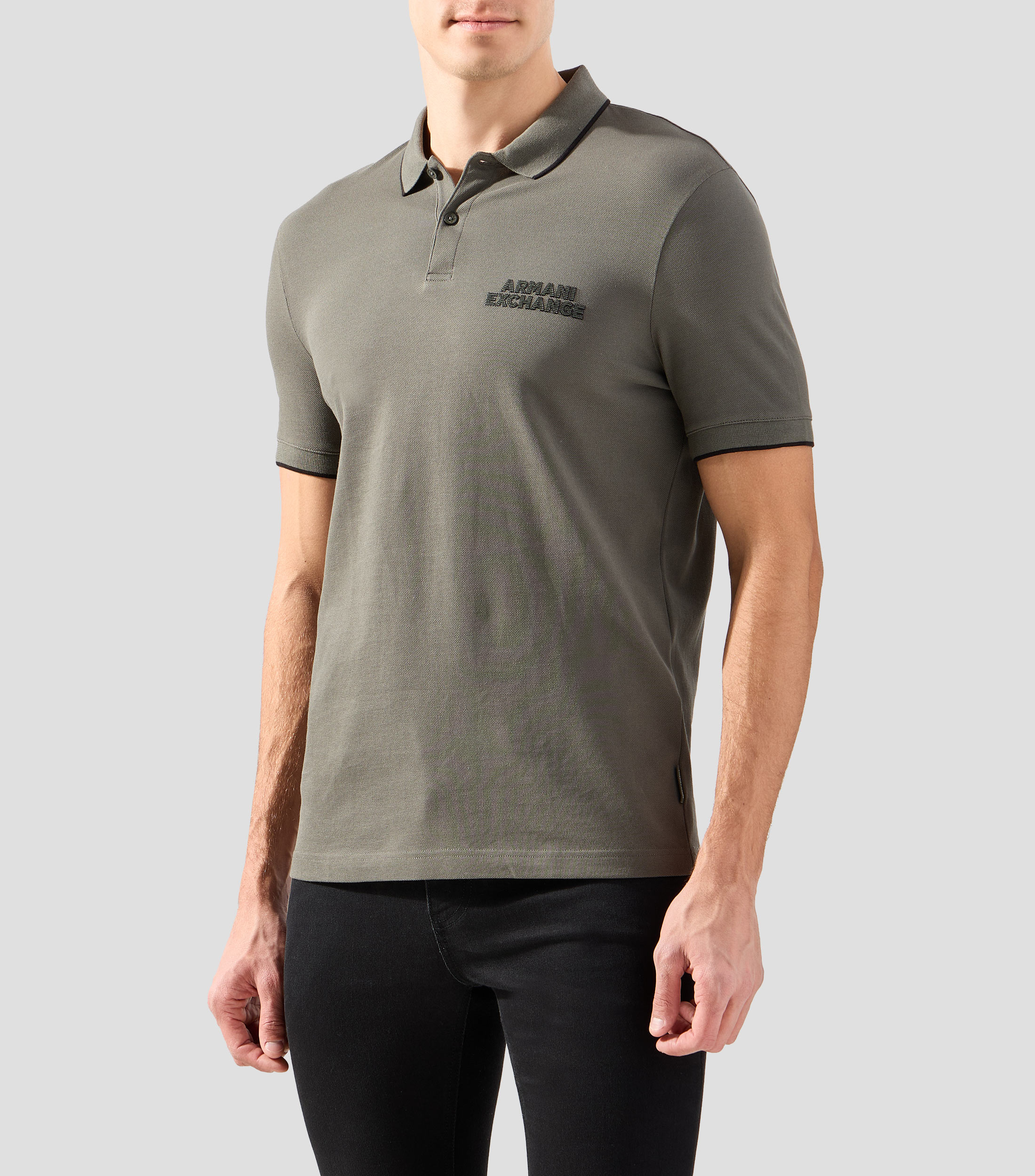 Playera polo manga corta lisa Hombre